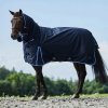 Derka padokowa z kołnierzem Glasgow 600D 150g - Horze - dark navy